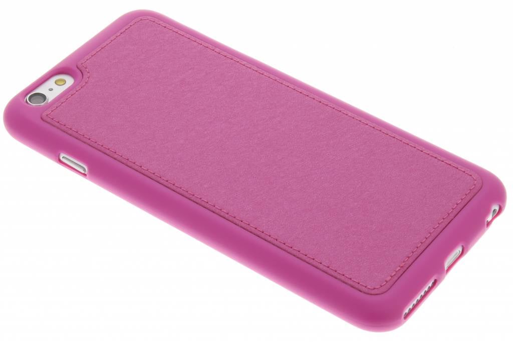 Image of Fuchsia metallic lederen TPU case voor de iPhone 6(s) Plus