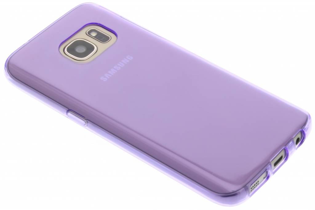 Image of Paarse transparante gel case voor de Samsung Galaxy S7