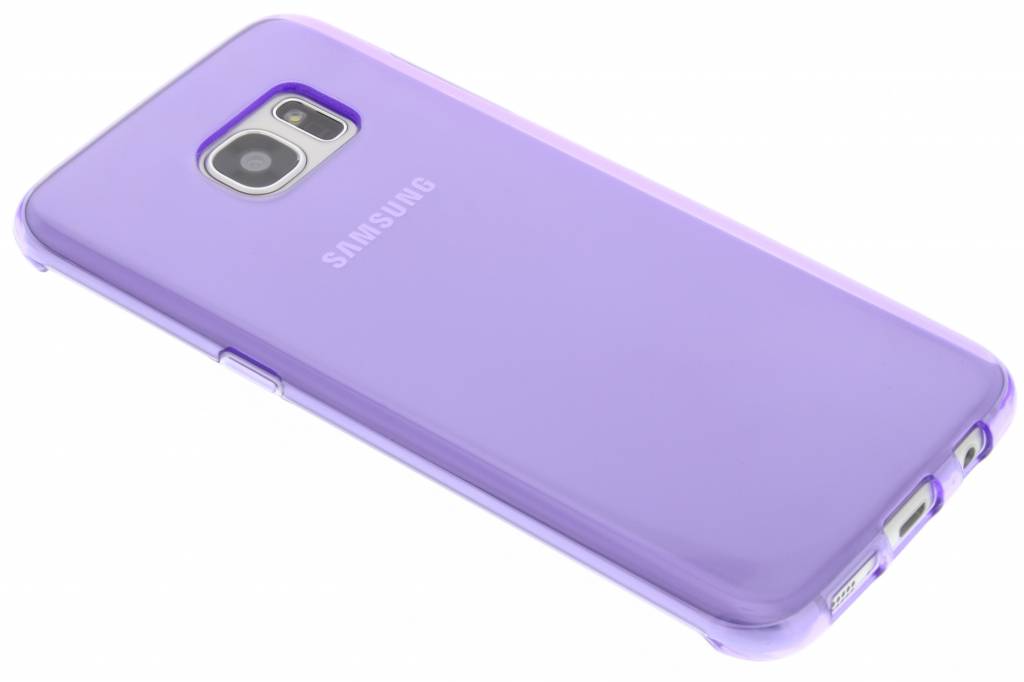 Image of Paarse transparante gel case voor de Samsung Galaxy S7 Edge