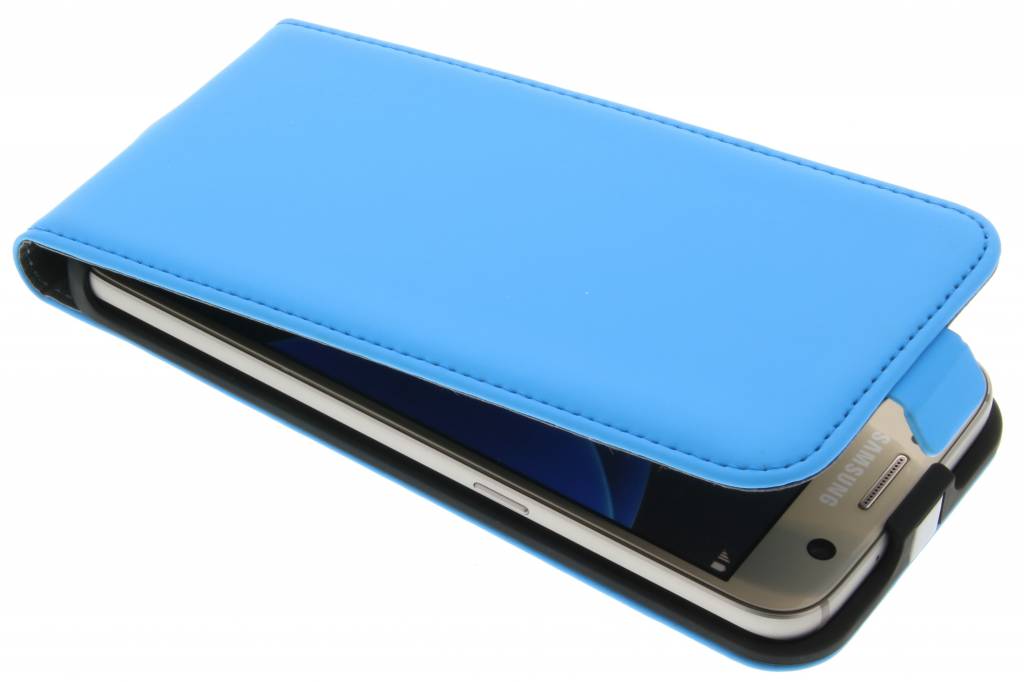 Image of Mobiparts Premium Flip Case Samsung Galaxy S7 Blauw