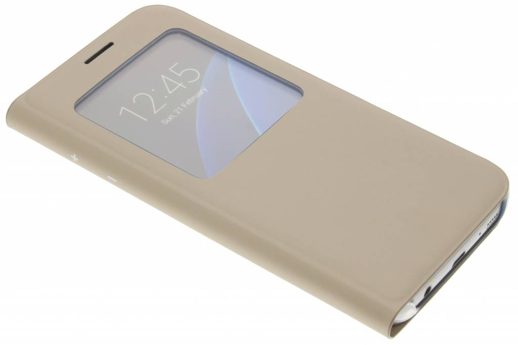 Image of originele S View Cover voor de Galaxy S7 - Goud