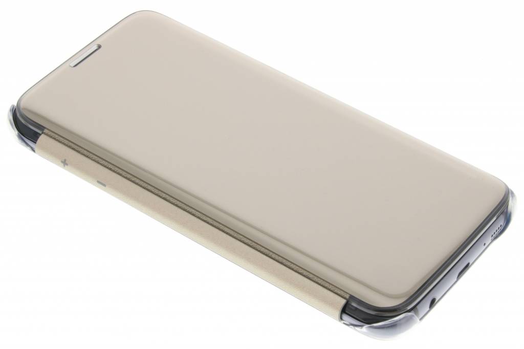 Image of originele Clear View Cover voor de Galaxy S7 Edge - Goud