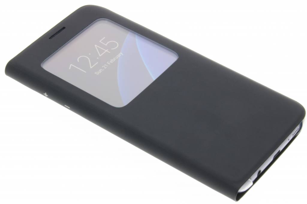 Image of originele S View Cover voor de Samsung Galaxy S7 Edge - Zwart