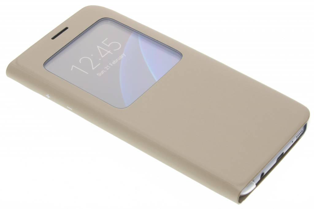 Image of originele S View Cover voor de Samsung Galaxy S7 Edge - Goud