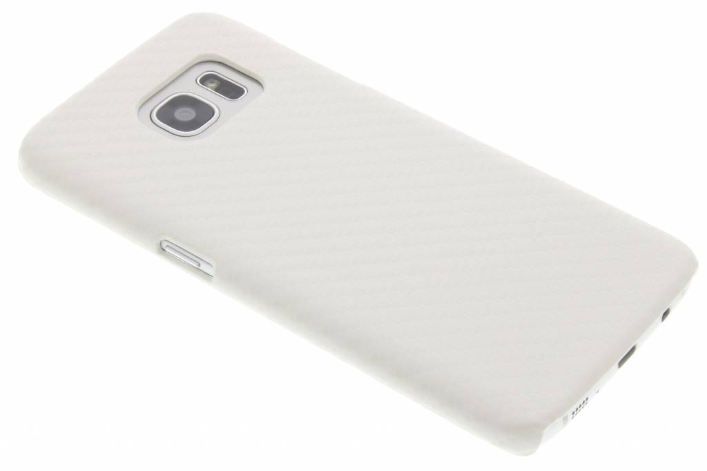 Image of Wit carbon look hardcase hoesje voor de Samsung Galaxy S7 Edge