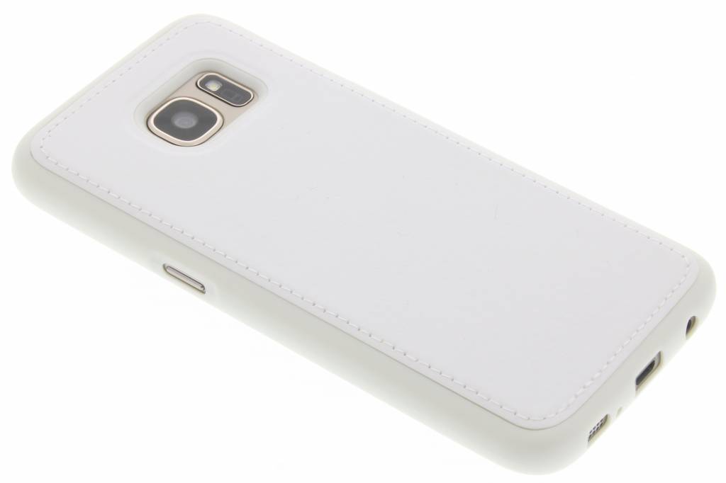 Image of Wit lederen TPU case voor de Samsung Galaxy S7
