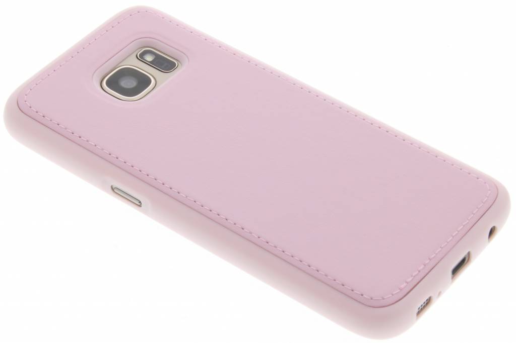 Image of Roze lederen TPU case voor de Samsung Galaxy S7