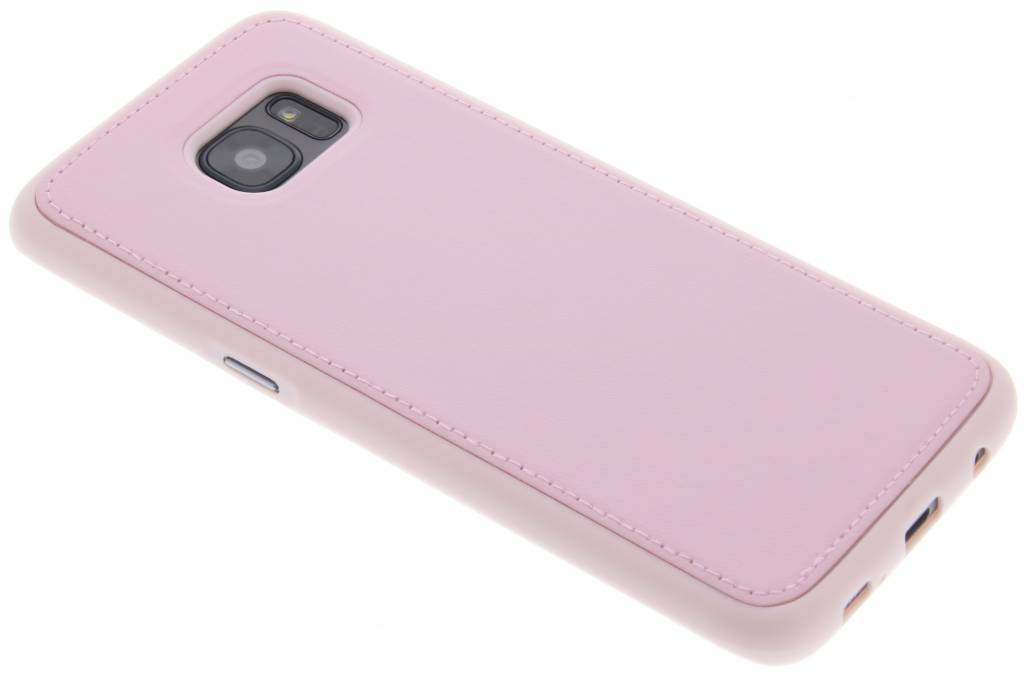 Image of Roze lederen TPU case voor de Samsung Galaxy S7 edge