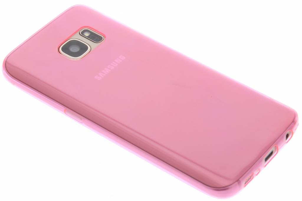 Image of Roze ultra thin transparant TPU hoesje voor de Samsung Galaxy S7