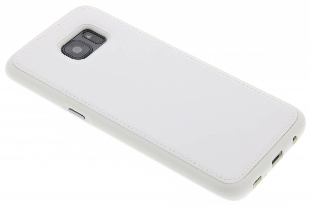 Image of Wit lederen TPU case voor de Samsung Galaxy S7 edge