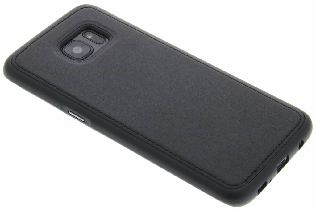 Image of Zwart lederen TPU case voor de Samsung Galaxy S7 edge