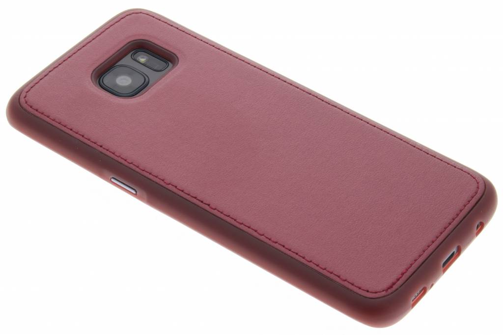 Image of Rood metallic lederen TPU case voor de Samsung Galaxy S7 Edge
