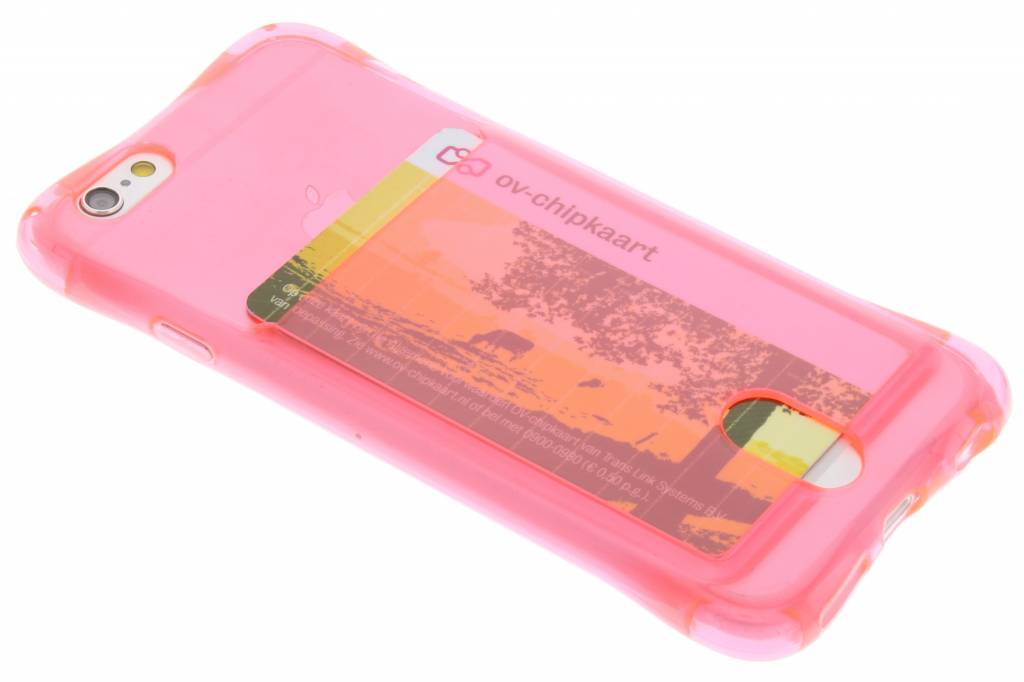 Image of Roze TPU hoesje met vakje voor de iPhone 6 / 6s