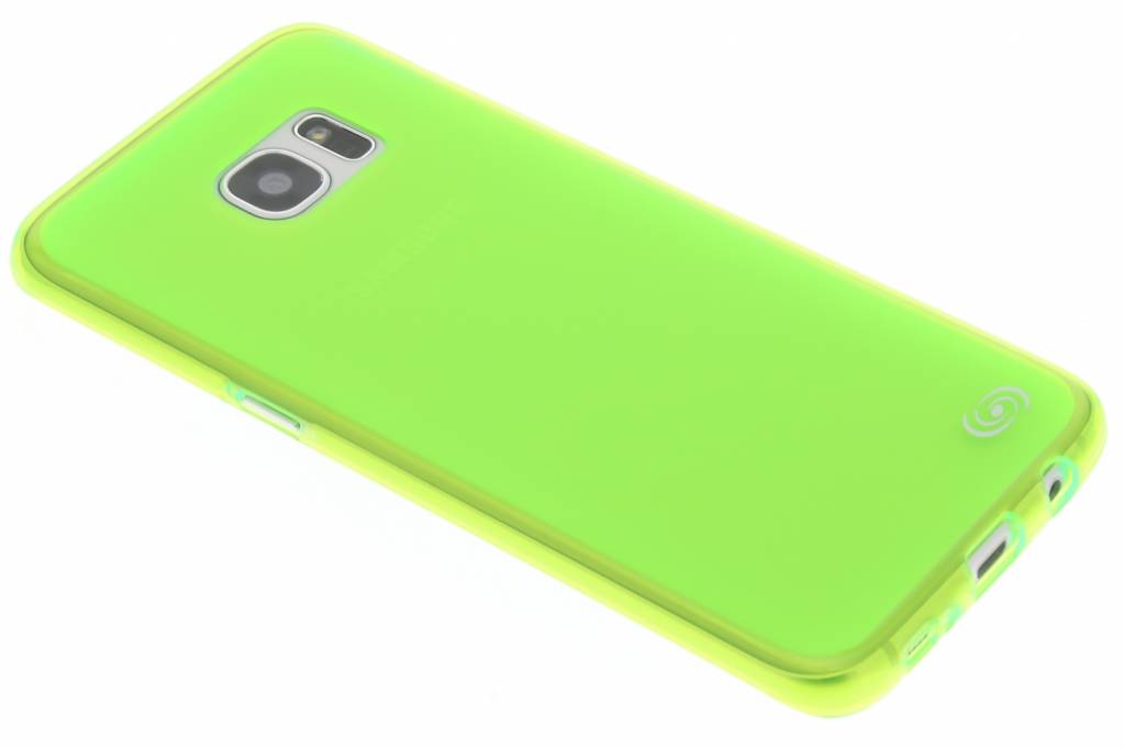 Image of Pixel TPU Case voor de Samsung Galaxy S7 Edge - Neon Green