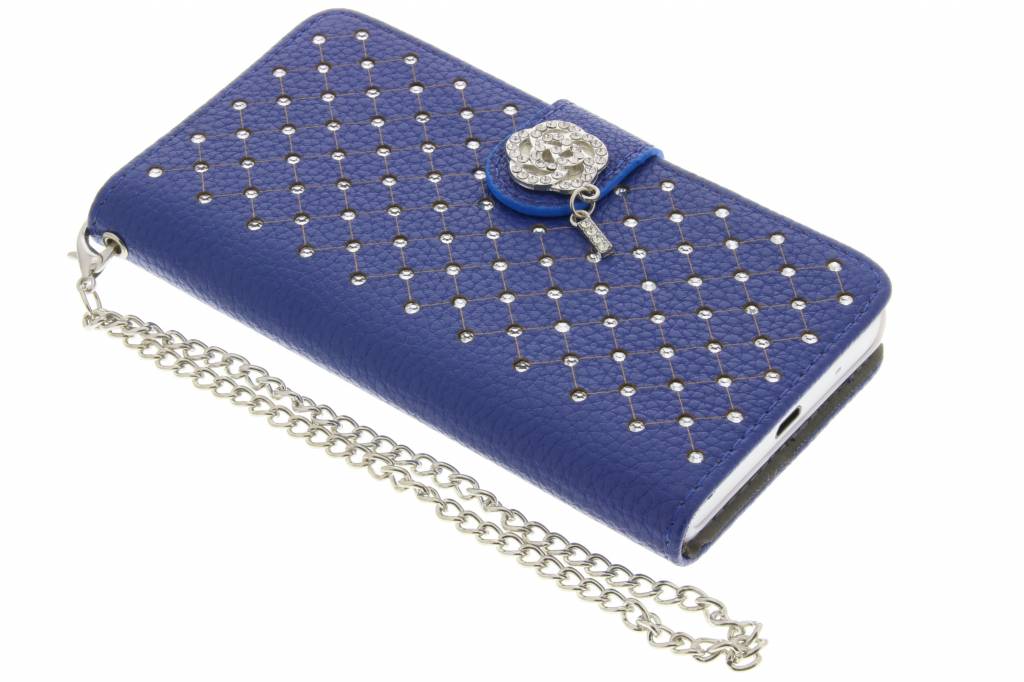 Image of Blauwe chique strass booktype hoes voor de Sony Xperia Z5 Compact