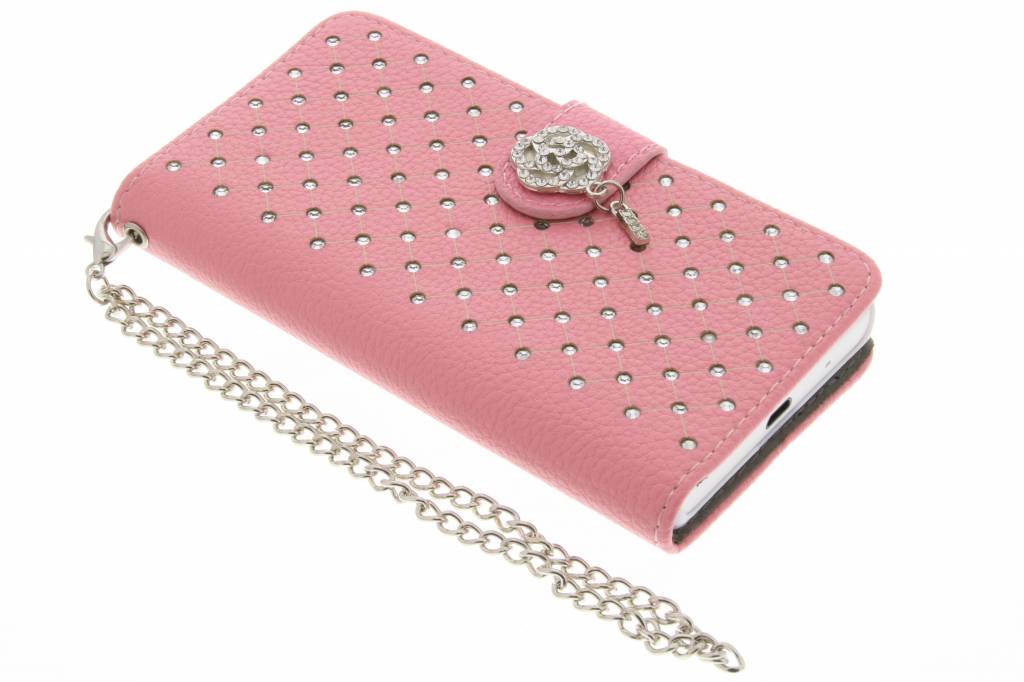 Image of Roze chique strass booktype hoes voor de Sony Xperia Z5 Compact