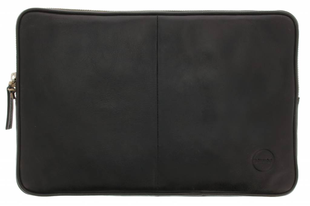 Image of Leather classic 19twenty8 envelope voor de MacBook 12 / Air 11 inch - Black