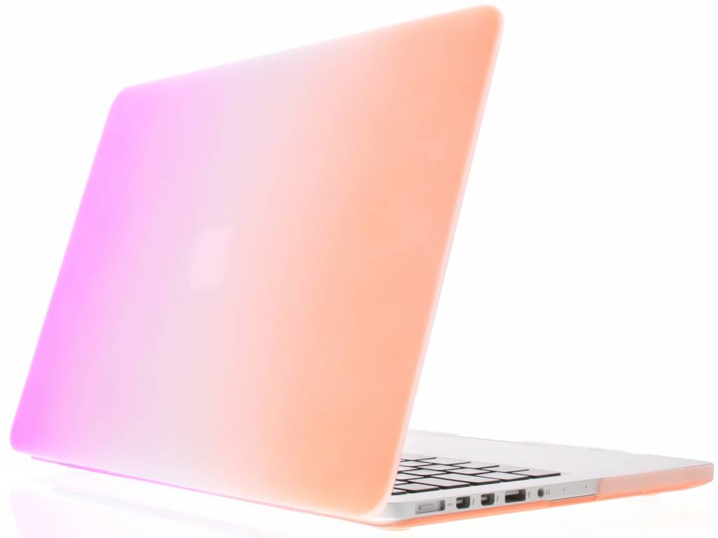 Image of Oranje/paarse tweekleurige hardshell voor de MacBook Pro Retina 13.3 inch