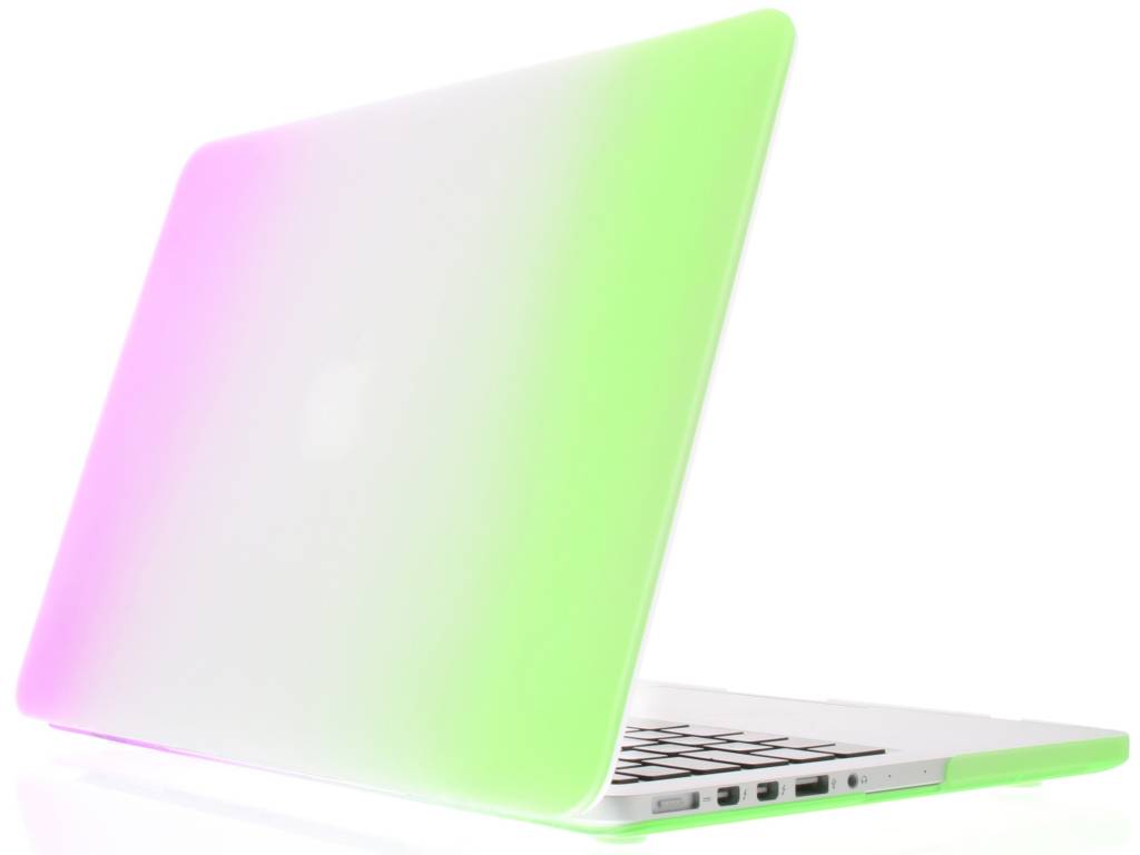 Image of Groene/paarse tweekleurige hardshell voor de MacBook Pro 13.3 inch