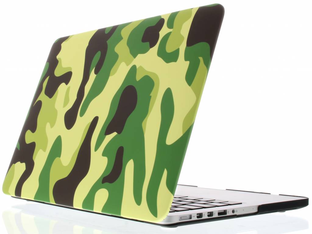 Image of Groene legerprint design hardshell voor de MacBook Pro Retina 13.3 inch