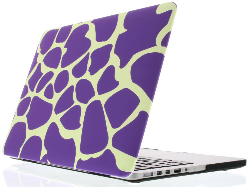 Image of Paarse giraffen design hardshell voor de MacBook Pro Retina 13.3 inch