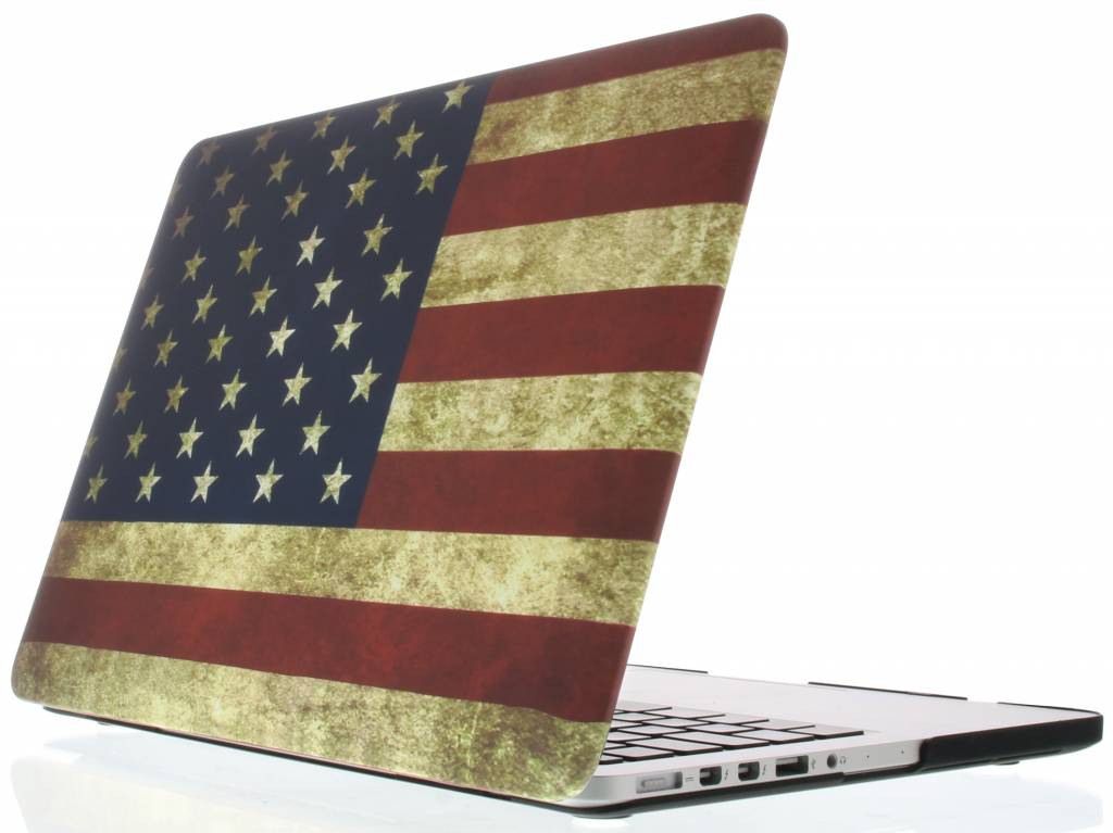 Image of Amerikaanse vlag design hardshell voor de MacBook Pro 13.3 inch