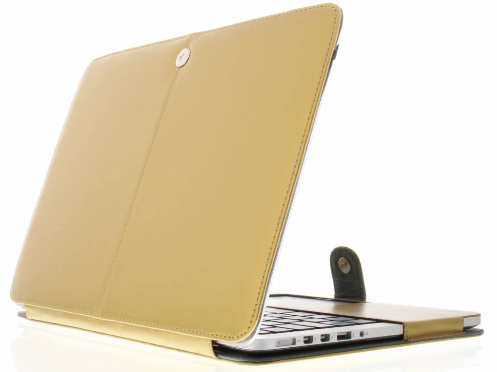 Image of Gouden effen booktype voor de MacBook Pro Retina 13.3 inch