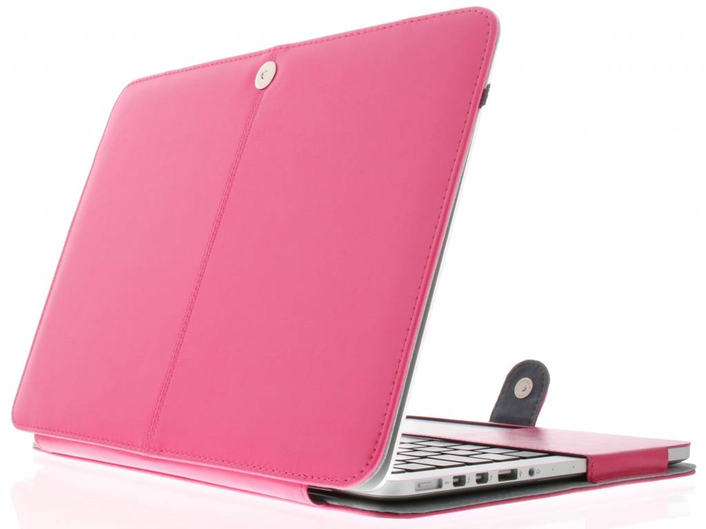 Image of Fuchsia effen booktype voor de MacBook 12 inch