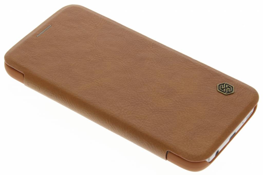 Image of Qin Leather slim booktype hoes voor de Samsung Galaxy S7 - Bruin