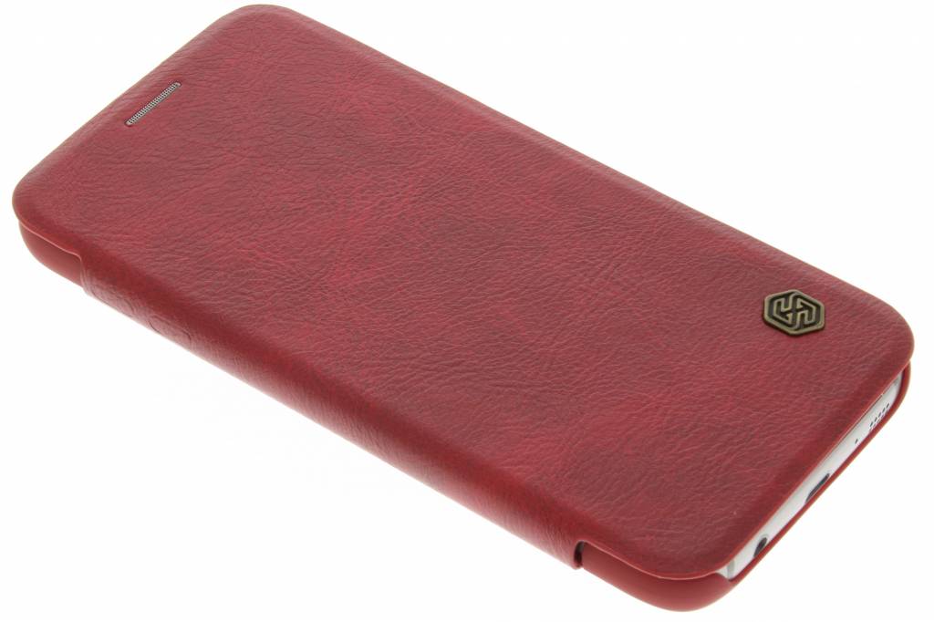 Image of Qin Leather slim booktype hoes voor de Samsung Galaxy S7 - Rood