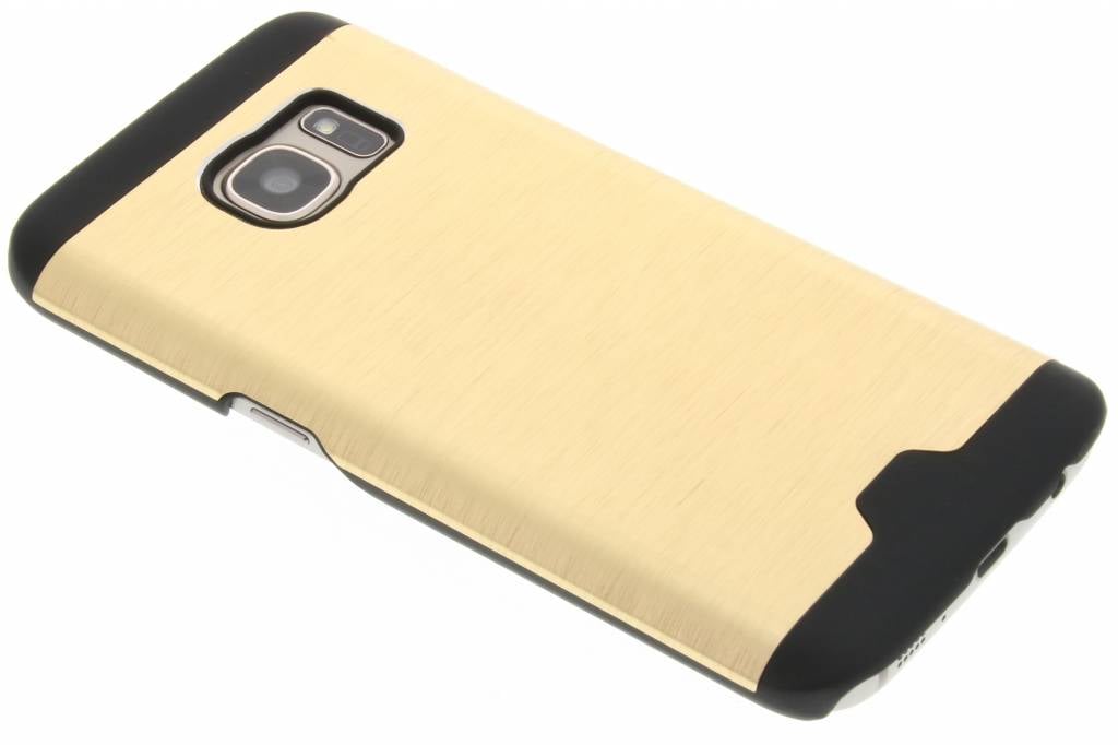 Image of Goud brushed aluminium hardcase hoesje voor de Samsung Galaxy S7