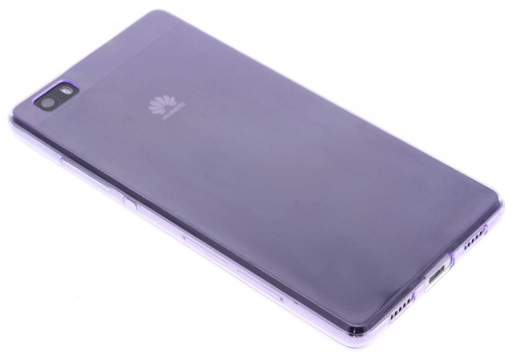 Image of Paars ultra thin transparant TPU hoesje voor de Huawei P8 Lite