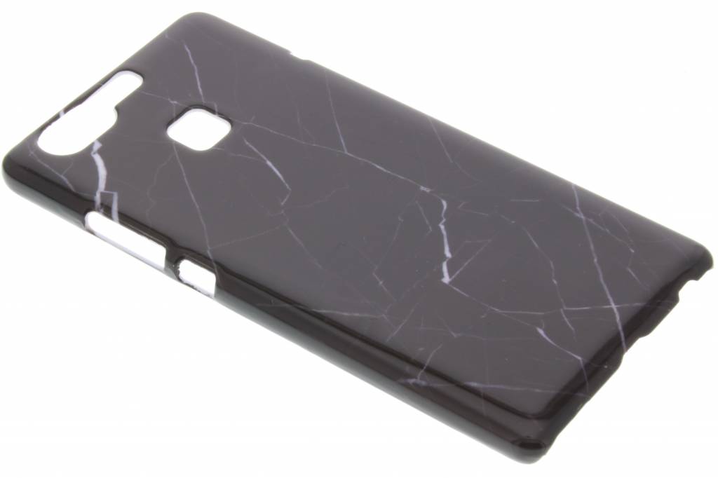 Image of Zwarte marmer hardcase hoesje voor de Huawei P9 Lite