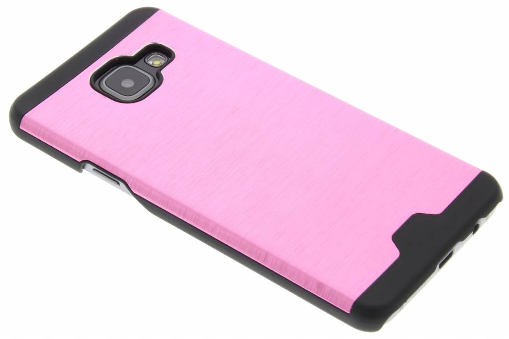 Image of Roze brushed aluminium hardcase hoesje voor de Samsung Galaxy A3 2016