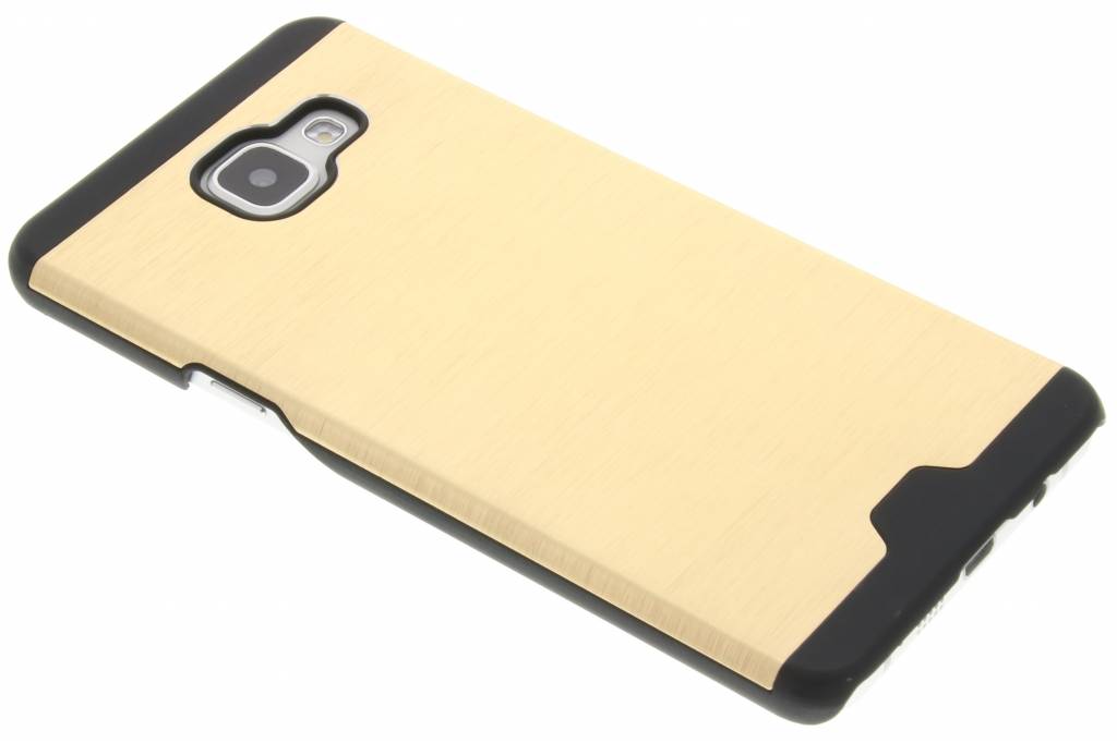 Image of Gouden brushed aluminium hardcase hoesje voor de Samsung Galaxy A5 (2016)