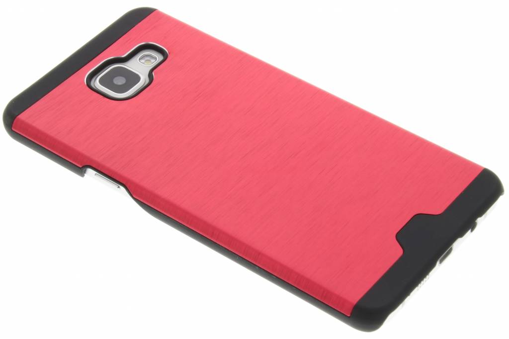 Image of Rood brushed aluminium hardcase hoesje voor de Samsung Galaxy A5 (2016)