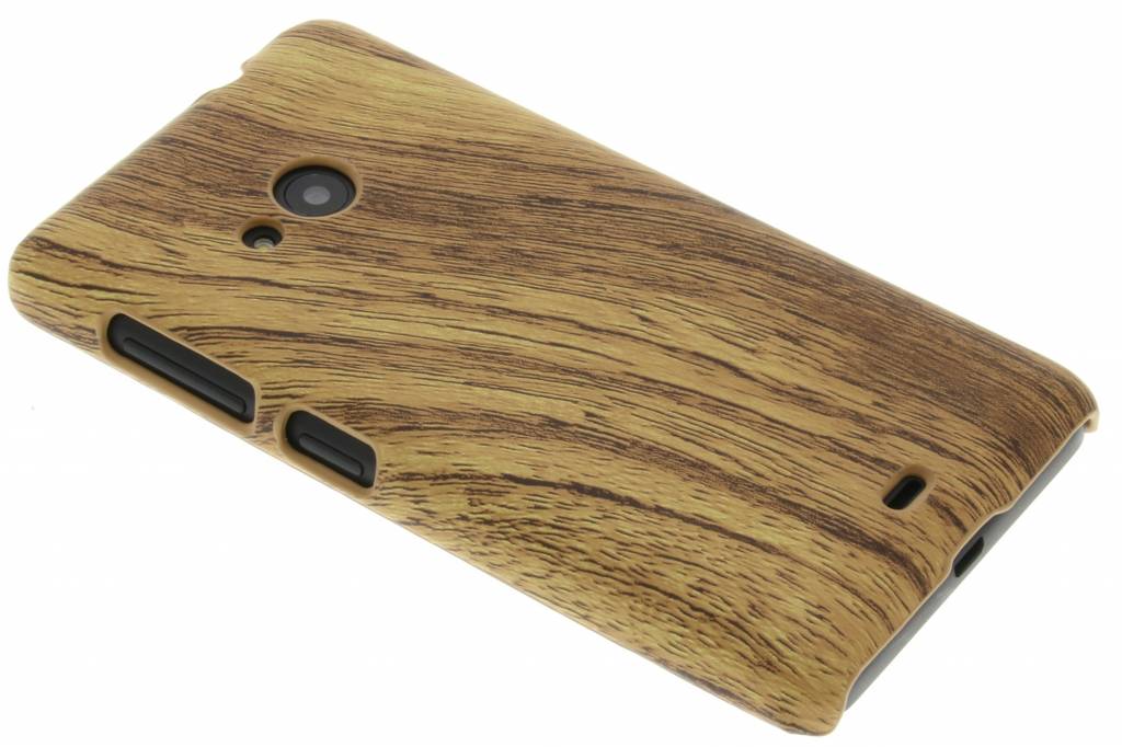 Image of Lichtbruin hout design hardcase hoesje voor de Microsoft Lumia 535