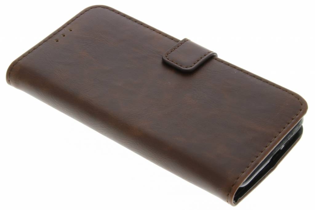 Image of Bruine luxe leder booktype hoes voor de Motorola Moto G 3rd Gen 2015