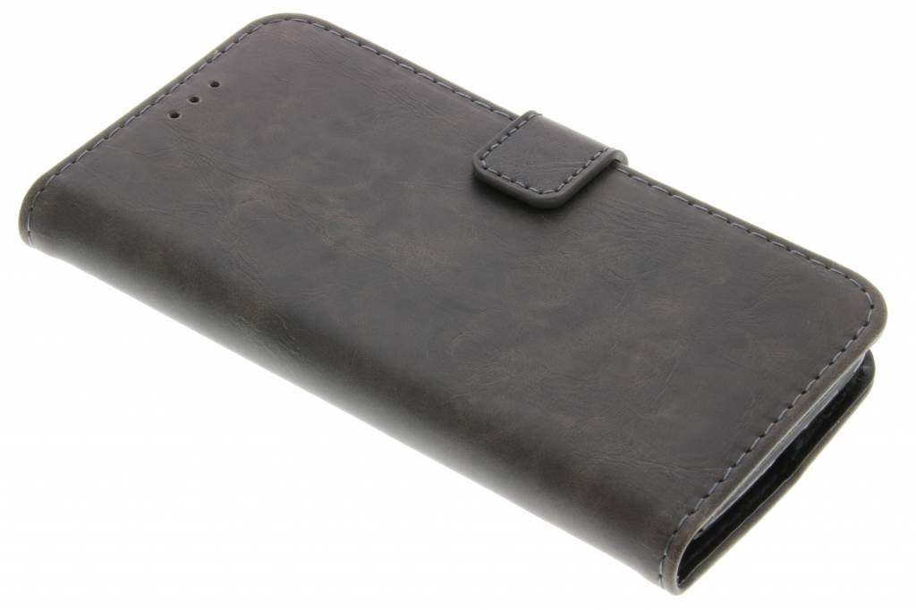 Image of Grijsbruine luxe leder booktype hoes voor de Motorola Moto G 3rd Gen 2015