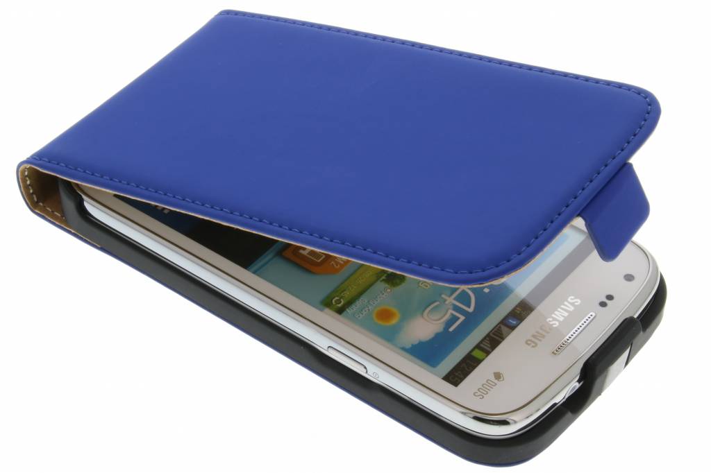 Image of Premium Flipcase voor de Samsung Galaxy Core - Blue