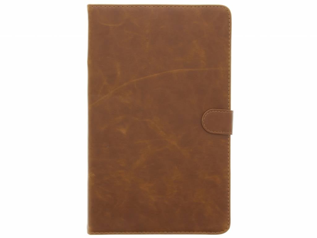 Image of Kastanjebruine luxe leder tablethoes voor de Samsung Galaxy Tab E 9.6