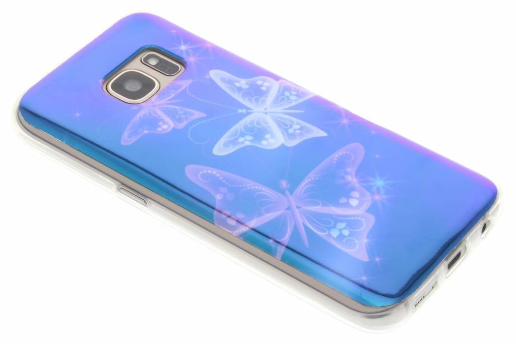 Image of Metallic vlinder design TPU hoesje voor de Samsung Galaxy S7