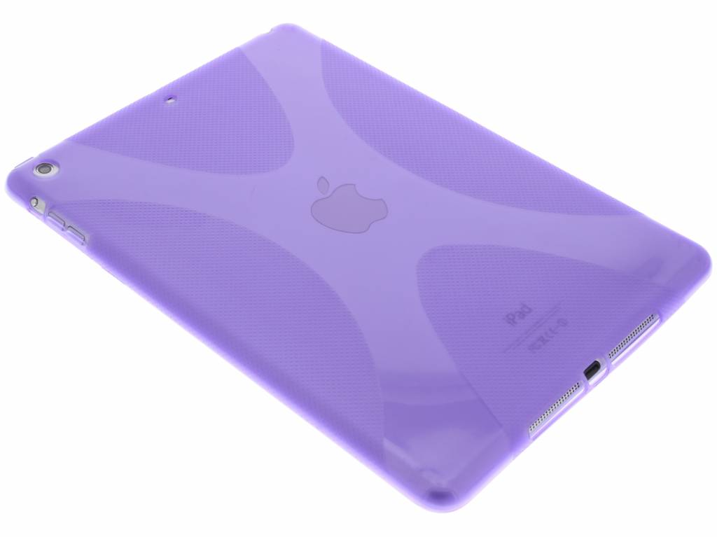 Image of Paarse X-line TPU tablethoes voor de iPad Air