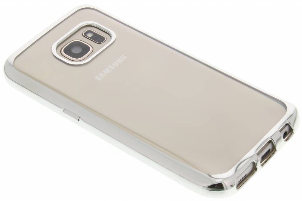 Image of Zilver TPU hoesje met metallic rand voor de Samsung Galaxy S7