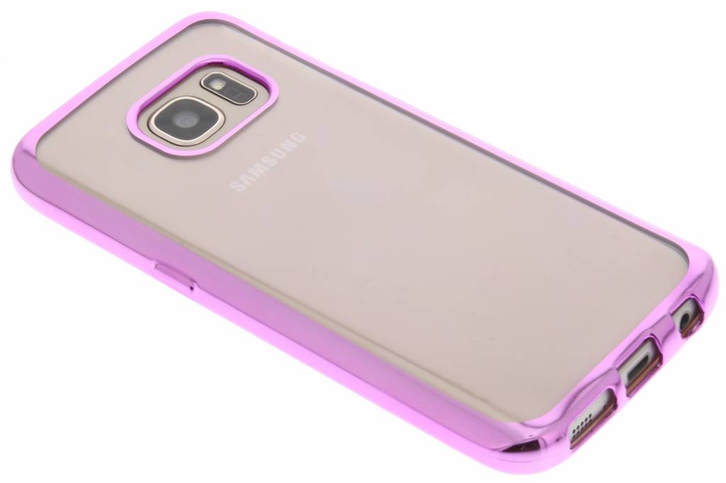 Image of Roze TPU hoesje met metallic rand voor de Samsung Galaxy S7