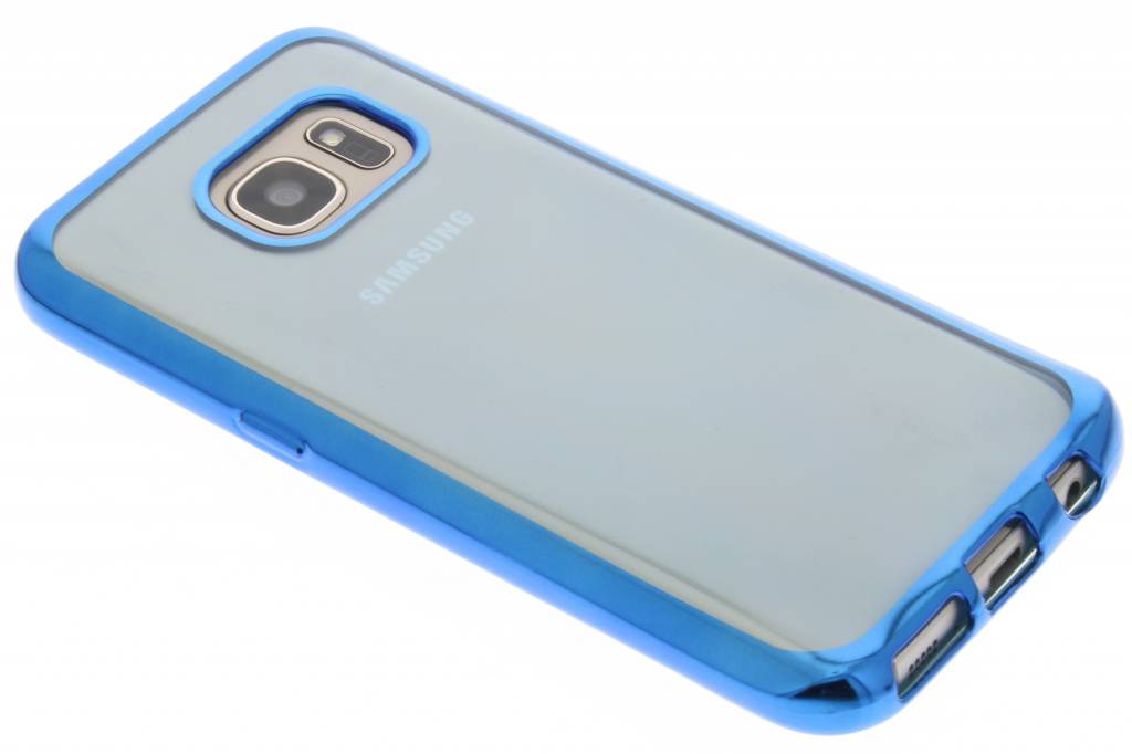 Image of Blauw TPU hoesje met metallic rand voor de Samsung Galaxy S7