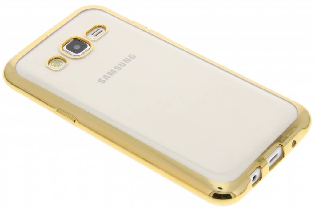 Image of Goud TPU hoesje met metallic rand voor de Samsung