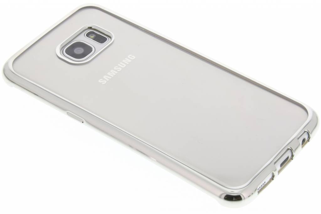 Image of Zilver TPU hoesje met metallic rand voor de Samsung Galaxy S7 Edge