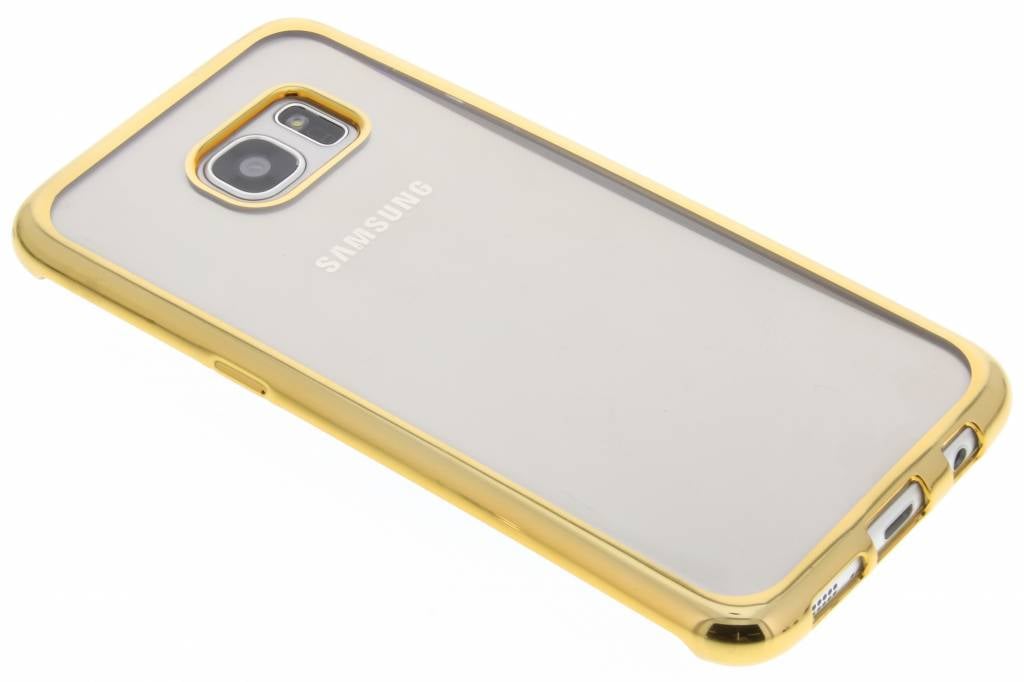 Image of Goud TPU hoesje met metallic rand voor de Samsung Galaxy S7 Edge