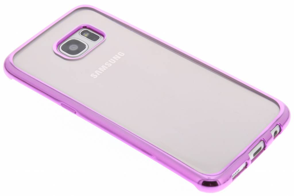 Image of Roze TPU hoesje met metallic rand voor de Samsung Galaxy S7 Edge